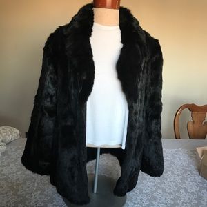 Vintage Dyed Rabbit Fur Coat